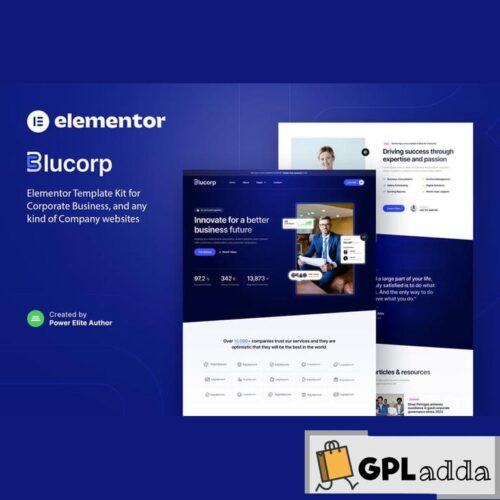 Blucorp - Corporate Business Elementor Template Kit