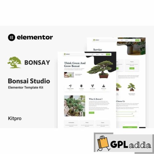 Bonsay - Bonsai Studio Elementor Template Kit