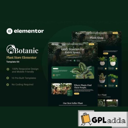 Botanic - Plant Store Elementor Template Kit