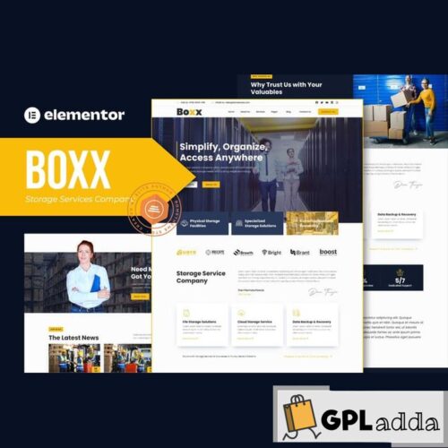 Boxx - Storage Services Company Elementor Template Kit