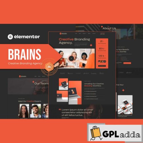 Brains - Creative Branding Agency Elementor Template Kit