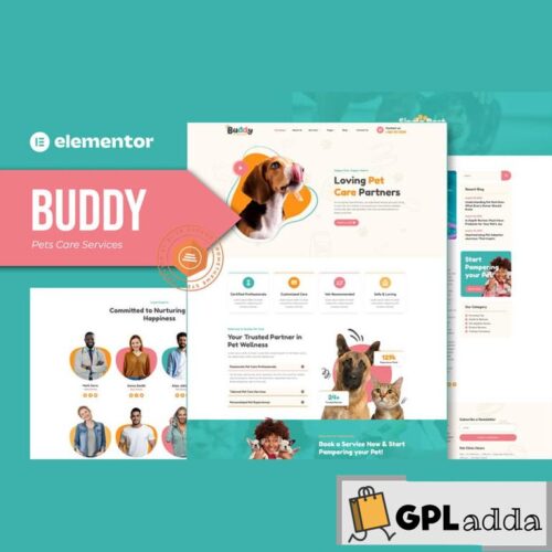 Buddy - Pet Care Services Elementor Template Kit