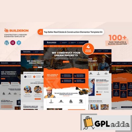 Builderon - Construction And Industry Elementor Template Kit