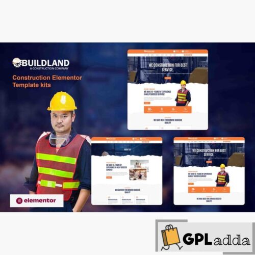 Buildland - Construction Business Elementor Template Kit