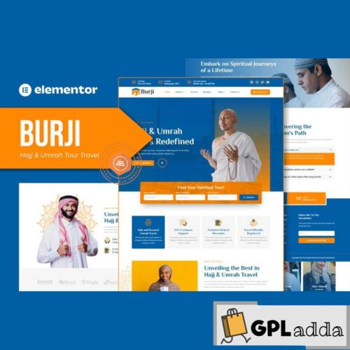 Burji - Hajj & Umrah Tour Travel Elementor Template Kit