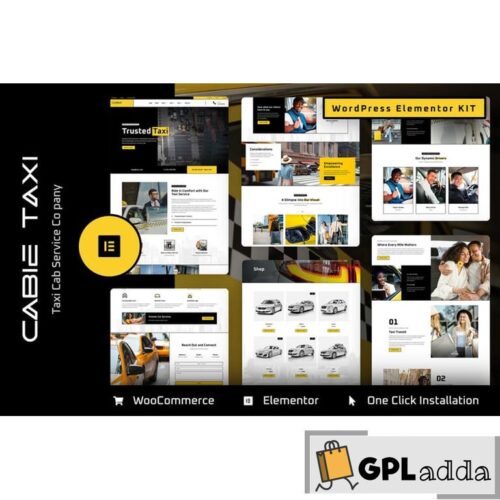 Cabie - Taxi Booking Service Elementor Pro Template Kit