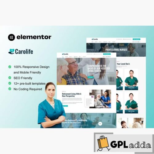 Carolife - Home Care & Private Nursing Services Elementor Template Kit