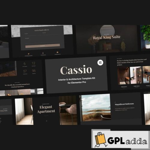 Cassio - Interior & Architecture Elementor Pro Template Kit