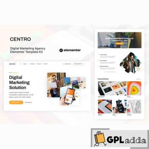 Centro - Digital Marketing Agency & Portfolio Elementor Template Kit