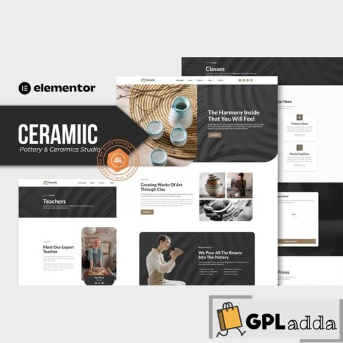 Ceramiic - Pottery & Ceramics Studio Elementor Template Kit