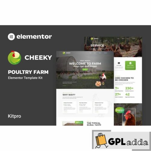 Cheeky - Poultry Farm Elementor Template Kit