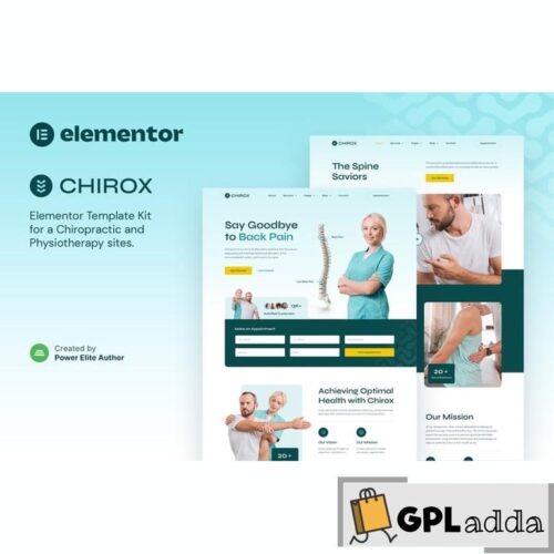 Chirox - Chiropractic & Physiotherapy Elementor Template Kit