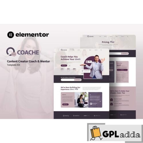 Coache - Content Creator Mentor Elementor Template Kit