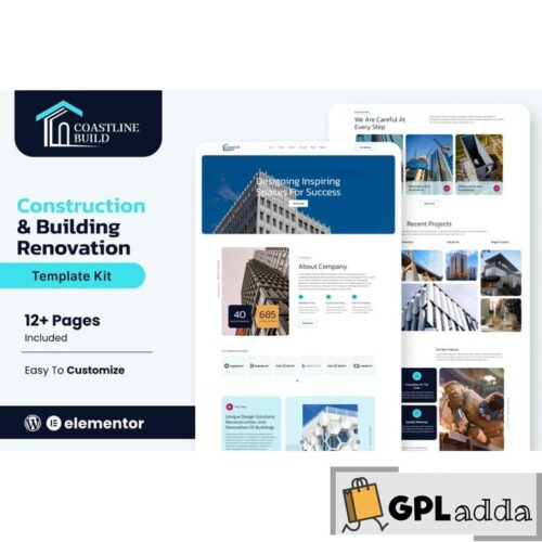 Coastline Build - Construction & Building Renovation Template Kit