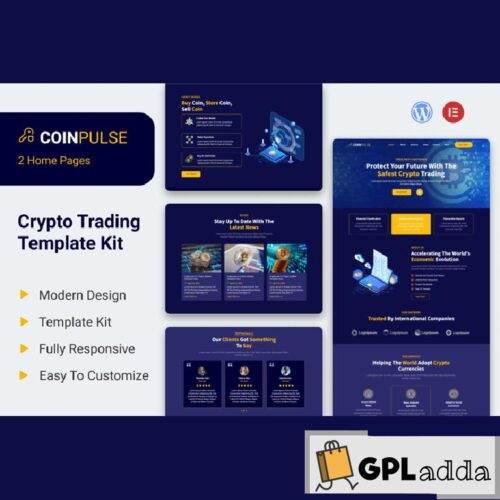 Coinpulse - Crypto Currency & Trading Elementor Template Kit