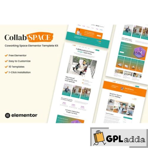 Collabspace - Coworking Space Elementor Template Kit