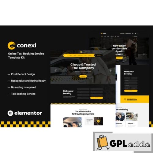 Conexi - Online Taxi Booking Service Template Kit