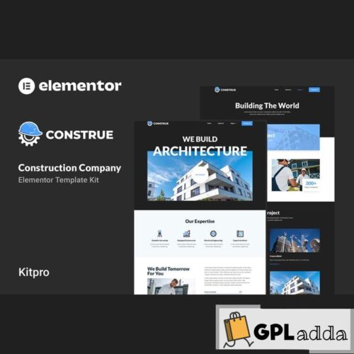 Construe - Construction Company Elementor Template Kit