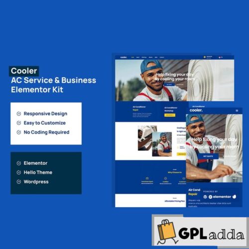 Cooler - AC Service & Business Elementor Pro Template Kit