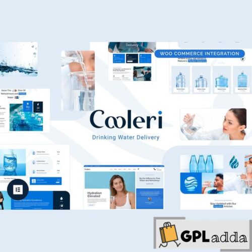 Cooleri - Drinking Water Delivery Elementor Pro Template Kit