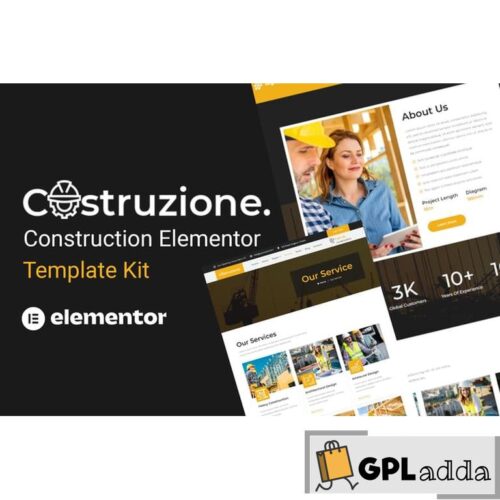 Costruzione - Construction Elementor Template Kit