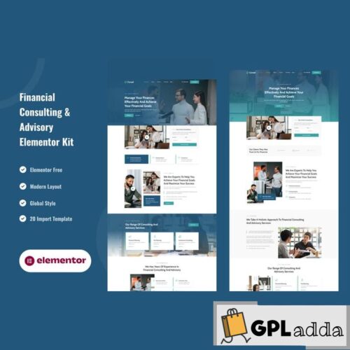 Covad - Financial Consulting & Advisory Services Elementor Template Kit