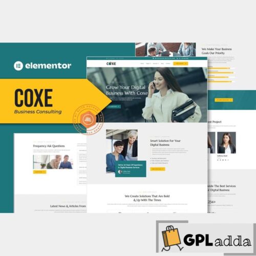 Coxe - Business Consulting Elementor Template Kit