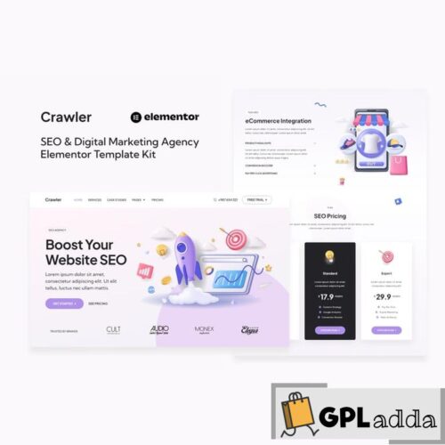 Crawler - SEO & Digital Marketing Agency Elementor Template Kit