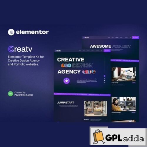 Creatv - Creative Design Agency Elementor Template Kit