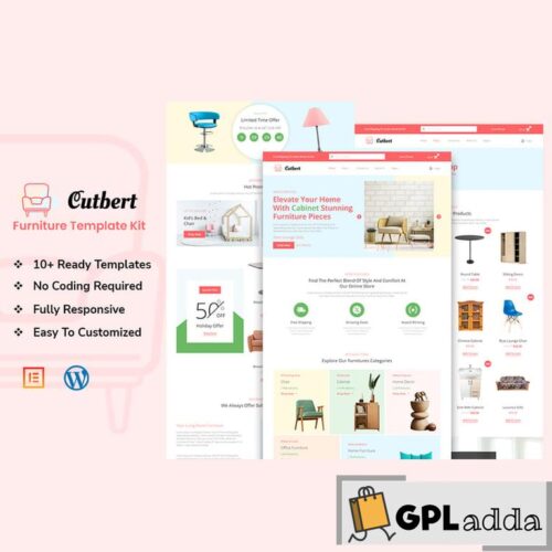 Cutbert - Furniture Store Elementor Pro Template Kit