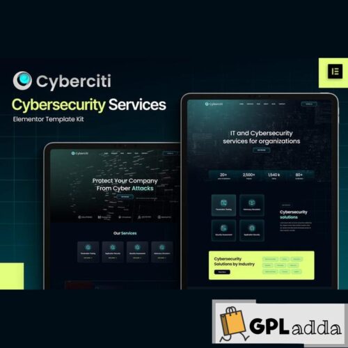 Cyberciti - Cyber Security Services Elementor Template Kit