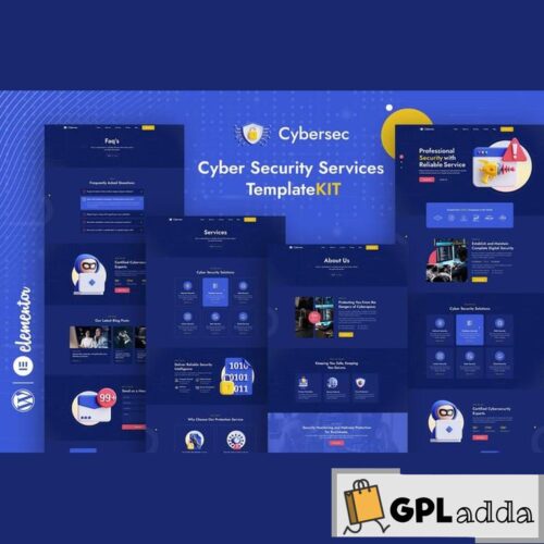 Cybersec - Security Services Elementor Template Kit