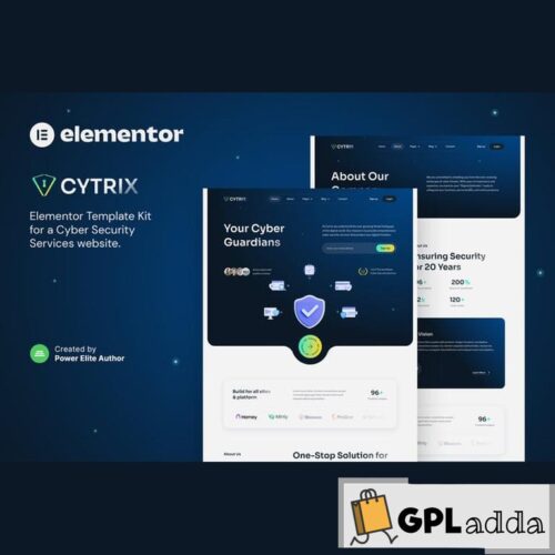 Cytrix - Cyber Security Services Elementor Template Kit