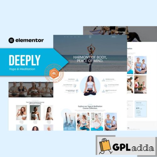 Deeply - Yoga & Meditation Elementor Template Kit