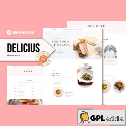 Delicius - Restaurant Elementor Template Kit