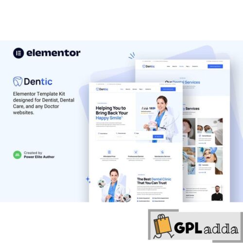 Dentic - Dentist & Dental Clinic Elementor Template Kit