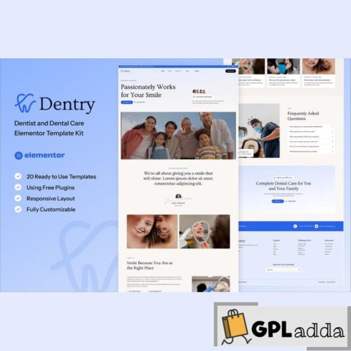 Dentry - Dentist & Dental Care Elementor Template Kit