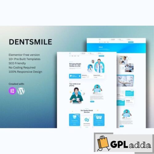 Dentsmile - Dentist & Dental Clinic Elementor Template Kit