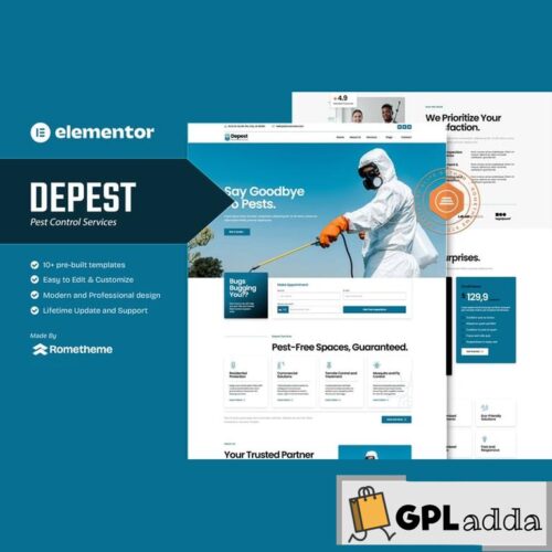 Depest - Pest Control Services Elementor Template Kit