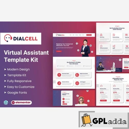 DialCell - Call Center Services & Telemarketing Elementor Template Kit