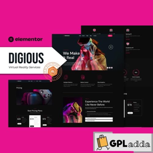 Digious - Virtual Reality Services Elementor Template Kit