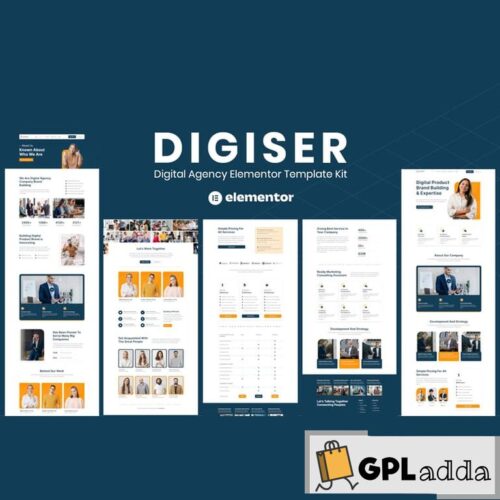 Digiser - Digital Agency Elementor Template Kit