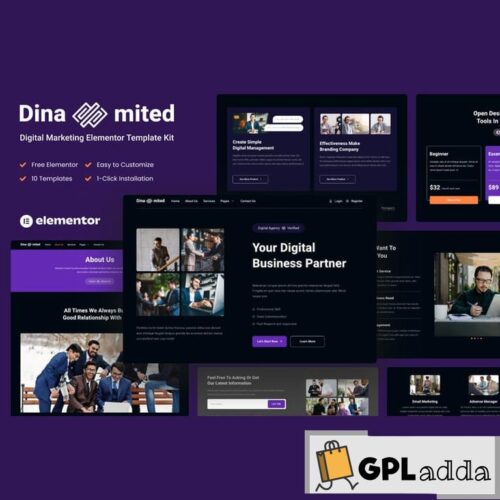 Dinamited - Digital Marketing & Business Elementor Template Kit