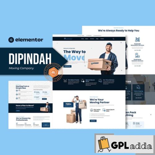 Dipindah - Moving Company Elementor Template Kit