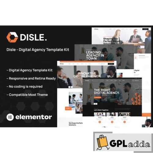 Disle - Digital Agency Elementor Template Kit