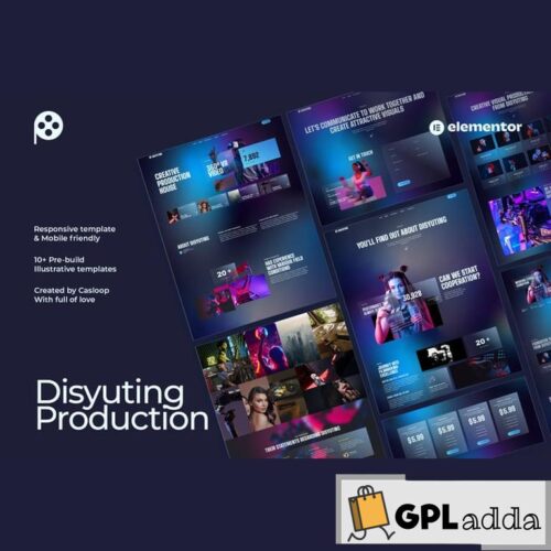 Disyuting - Production House Elementor Template Kit