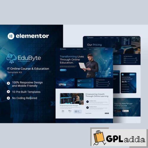 EduByte - IT Online Course & Education Elementor Template Kit