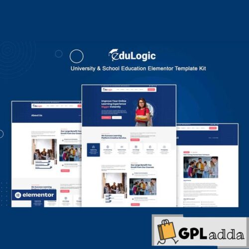 Edulogic - University & School Education Elementor Template Kit