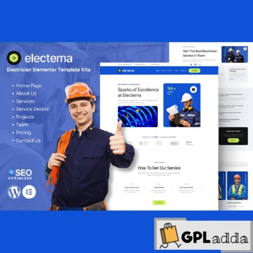 Electema - Electrician Service Elementor Template Kit