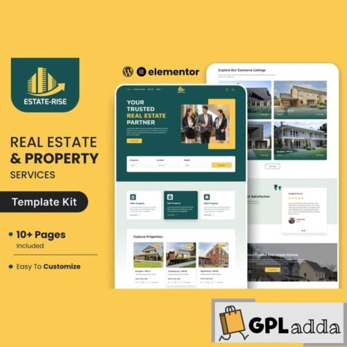 Estate Rise - Real Estate Elementor Template Kit